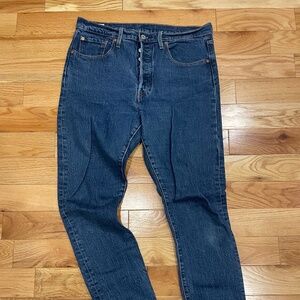 Levis 501 S - 501 Skinny High Rise with Slight Stretch - Classic Medium Wash